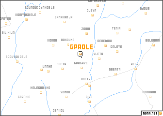 map of Gpaolé