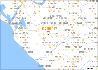 map of Gponee