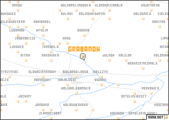 map of Grabanów