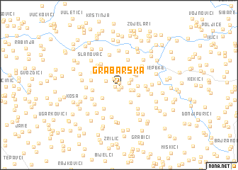 map of Grabarska