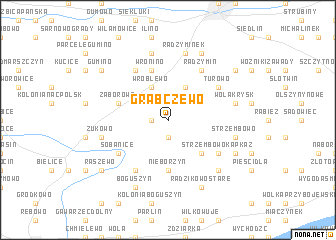 map of Grąbczewo