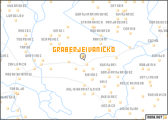 map of Graberje Ivanićko