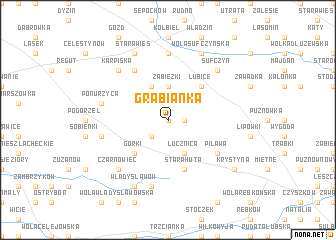 map of Grabianka