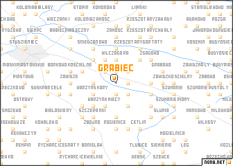 map of Grabiec