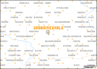 map of Grabienice Małe