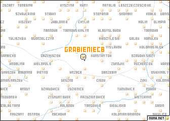 map of Grabieniec B