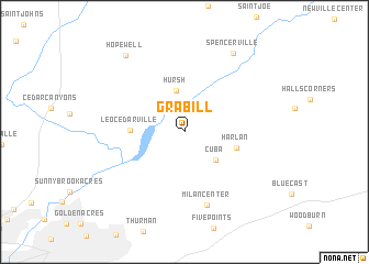 map of Grabill