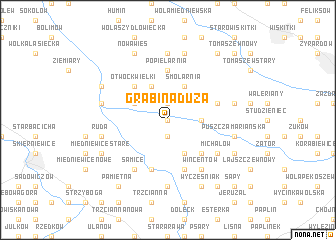 map of Grabina Duża