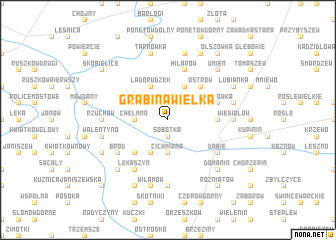 map of Grabina Wielka