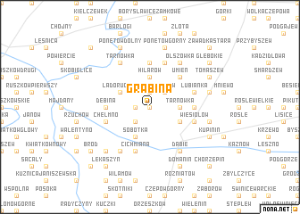 map of Grabina