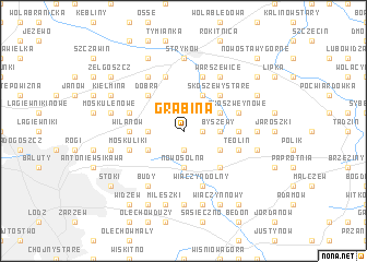 map of Grabina