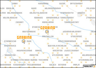 map of Grabina