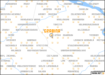 map of Grabina