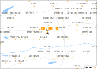 map of Grabionna