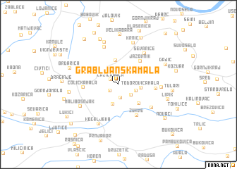 map of Grabljanska Mala