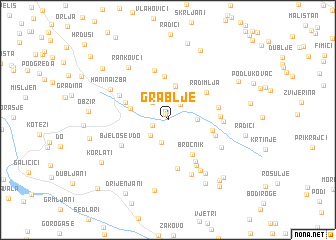 map of Grablje