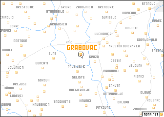 map of Grabovac