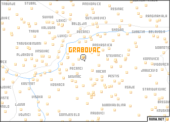 map of Grabovac
