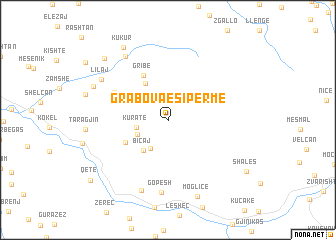 map of Grabova e Sipërme