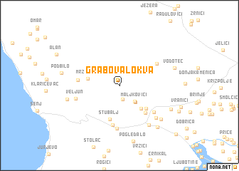 map of Grabova Lokva