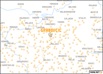 map of Grabovčić