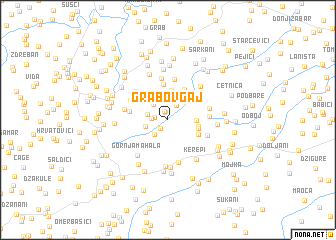 map of Grabov Gaj