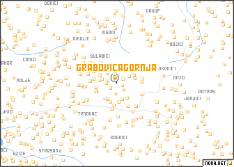 map of Grabovica Gornja