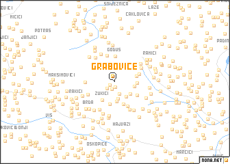 map of Grabovice