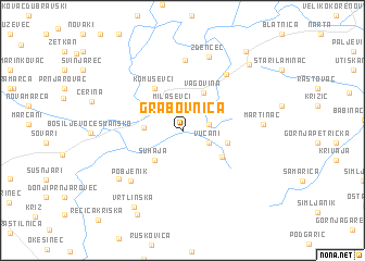 map of Grabovnica