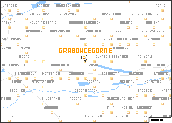 map of Grabowce Górne