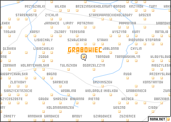 map of Grabowiec