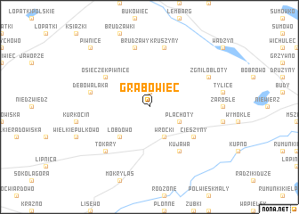 map of Grabowiec