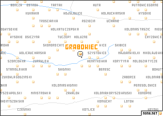 map of Grabowiec