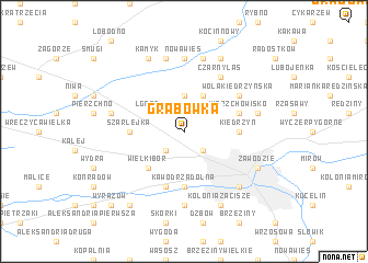 map of Grabówka