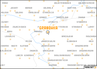 map of Grabówka