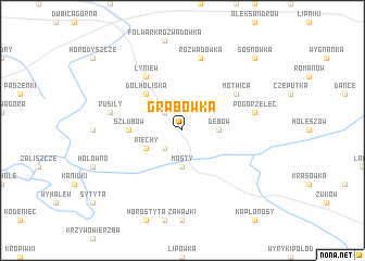 map of Grabówka