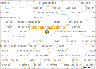 map of Grabów nad Prosną