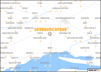 map of Grabownica Nowa