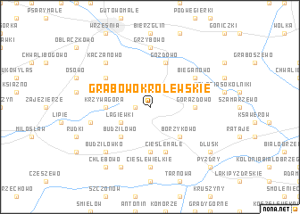 map of Grabowo Królewskie