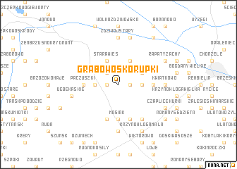 map of Grabowo Skorupki