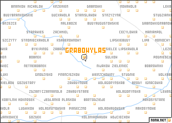 map of Grabowy Las