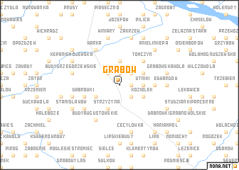 map of Grabów