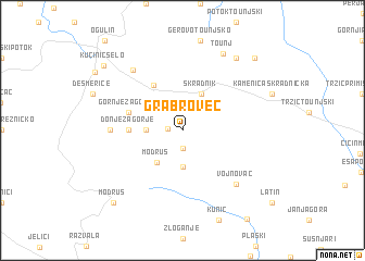 map of Grabrovec