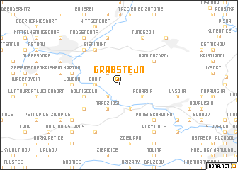 map of Grabštejn