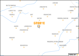 map of Grabʼye