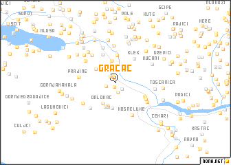 map of Gračac