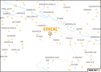 map of Gračac