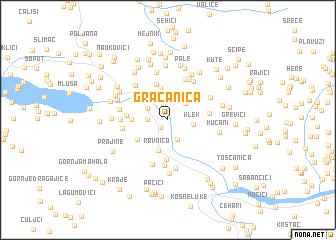 map of Gračanica