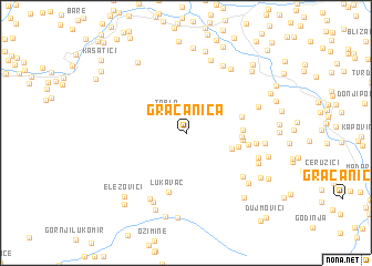 map of (( Gračanica ))