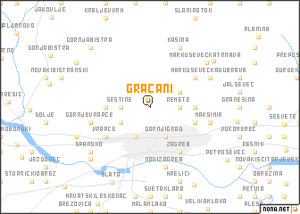 map of Gračani